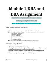 module 2 econ dba.